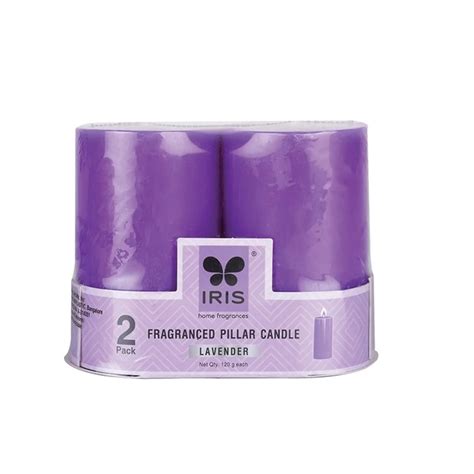 Shop IRIS Lavender Fragranced Glass Candle - Set of 2 – IRIS Home ...