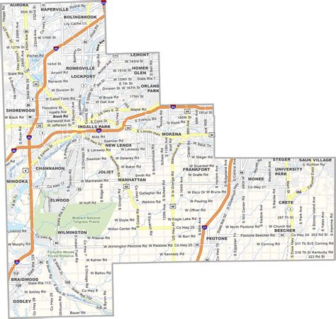 Will County Map, Illinois - US County Maps