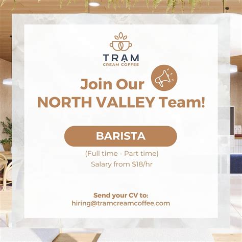Tram Cream Coffee | 🚨 WE ARE HIRING! 🚨 If you're passionate about ...