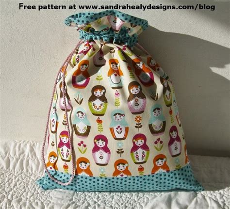 Image result for Free Drawstring Bag Pattern