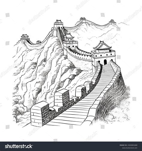 554 China Great Wall Drawings Royalty-Free Photos and Stock Images ...