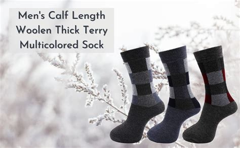 Buy RC. ROYAL CLASS Men's Calf Length Woolen Thick Terry Multicolored ...