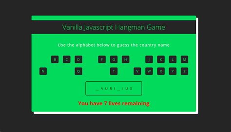 How to Code Hangman in HTML 的图像结果