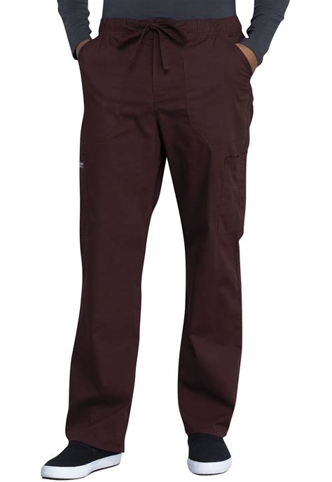 Cherokee Workwear Professionals Men Scrubs Pant Tapered Leg Drawstring ...