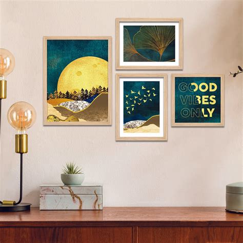 Good Vibe Only Nature Vibes Wall Frame Set of Four – Homcraft