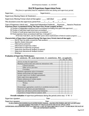 Bacb Monthly Verification Form - Fill Online, Printable, Fillable ...