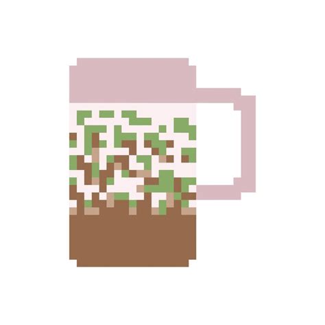 Es cendol dawet pixel art | Premium Vector