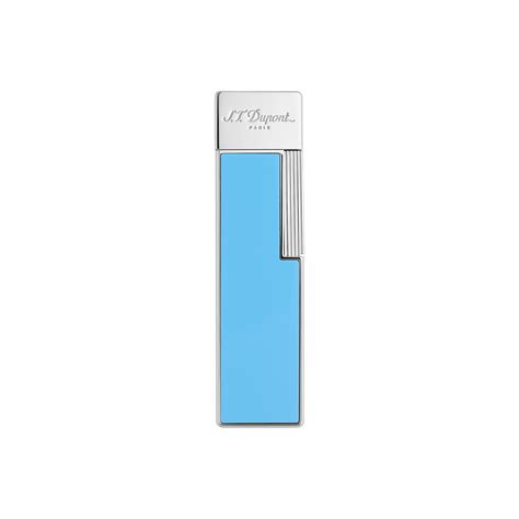 Twiggy Lighter Sky Blue Lacquer and Chrome – Luxury Lighters | S.T ...