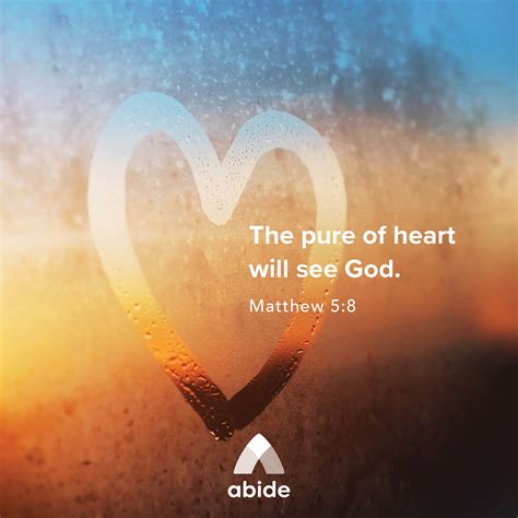 Blessed are the Pure of Heart - Matthew 5:8 | Abide