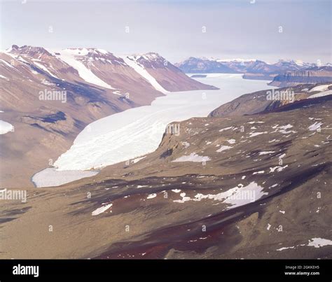 Taylor valley, Antarctica. One of the dry valleys, the dryest place on ...