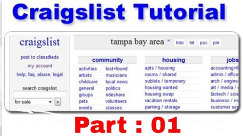 Image result for Craigslist Tutorials for Beginners