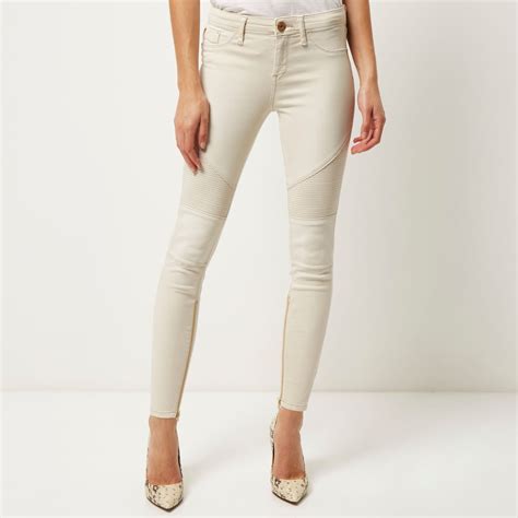 Womens Petite Cream Jeans at Carrie Booker blog