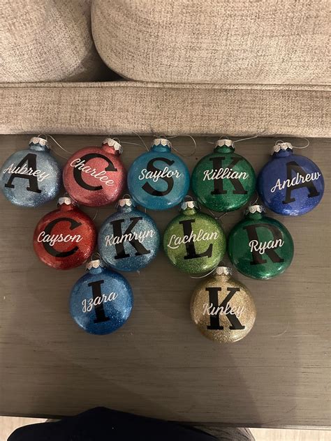 Personalized Name Ornaments - Etsy
