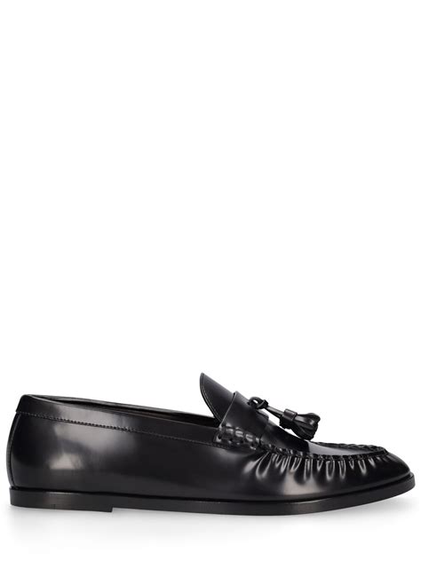 THE ROW Leather Loafers - Black | Editorialist