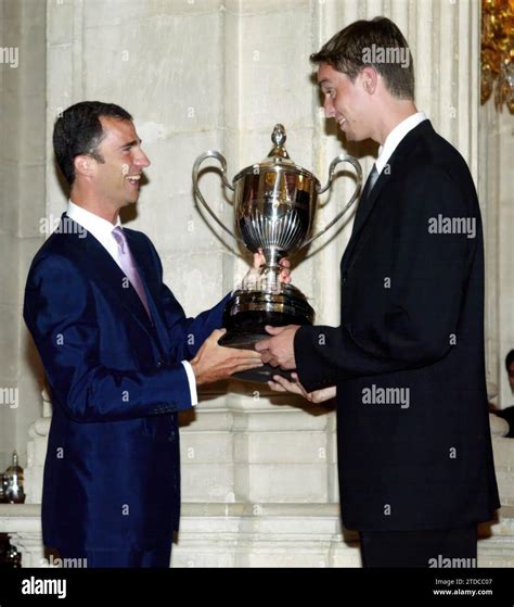 Madrid. 12, juillet 2002. Remise des Prix nationaux du sport 2001 ...