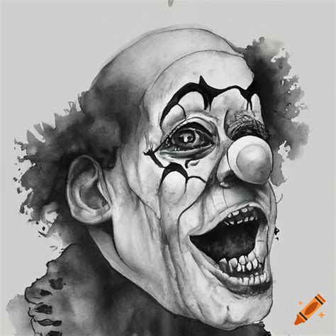 Creepy drawing of pogo the clown