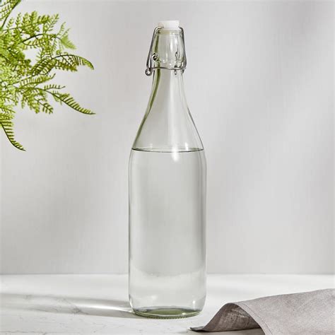 Home Centre - Glass Water Bottle with Stopper - 1L | Infinity Ardour ...