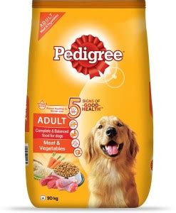 PEDIGREE Adult Meat, Vegetable 20 kg Dry Adult Dog Food Price in India ...