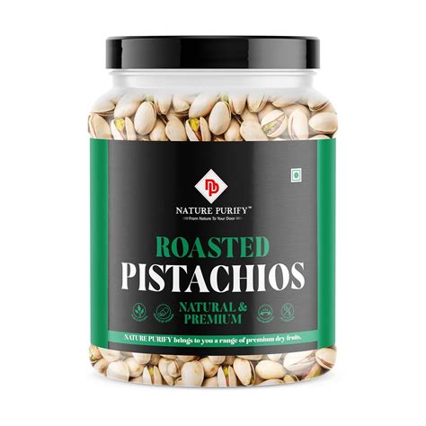 Nature Purify Roasted & Salted Jumbo Pistachios (Pista) 1 Kg Jar ...