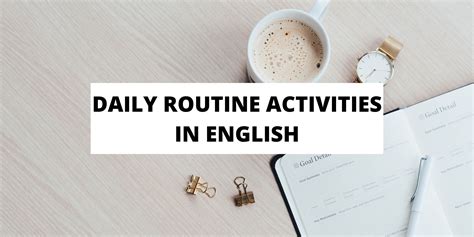 Daily routine in English [complete list + example sentences] - Speak English by Yourself - learn ...