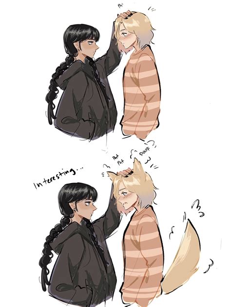 wednesday addams and enid sinclair (addams family and 1 more) drawn by randersms | Danbooru