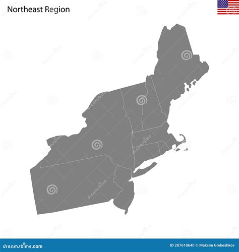 Northeast Region Blank Map