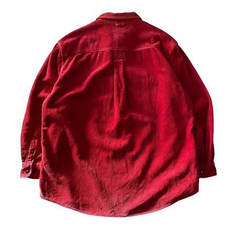 90s Timberland L/S half button corduroy shirt L / ティンバーランド 長袖 ハーフボタン ...