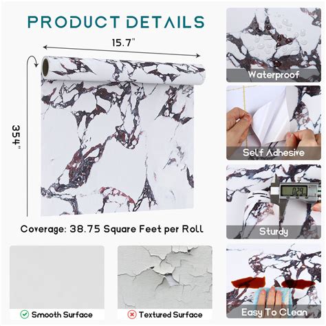 VEELIKE Calacatta Viola Marble Contact Paper – Veelike