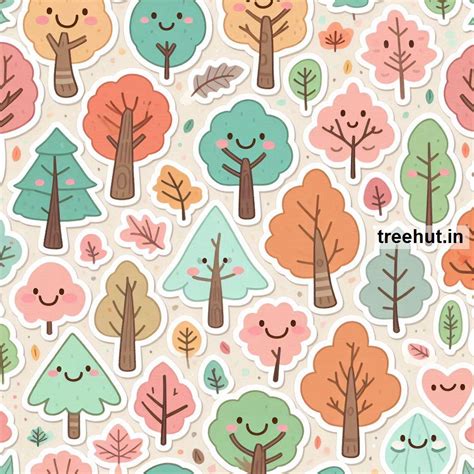 100 Autumn Trees Sticker Craft Ideas for Kids and Adults, Fall Craft ...