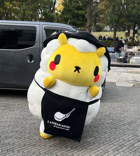 Mondo Mascots on Twitter: "I ran into Jin-kun the sheep, acting as a ...