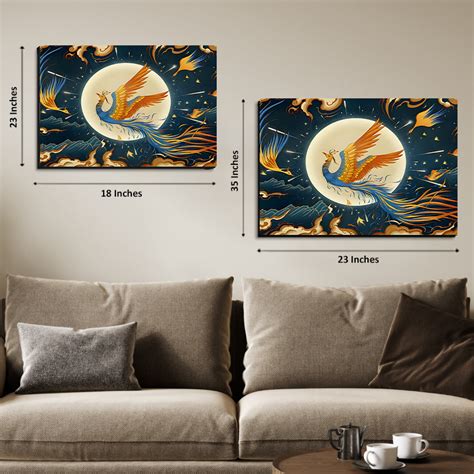 Phoenix Good Luck Wall Art Luxury Painting – Chalk My Theme
