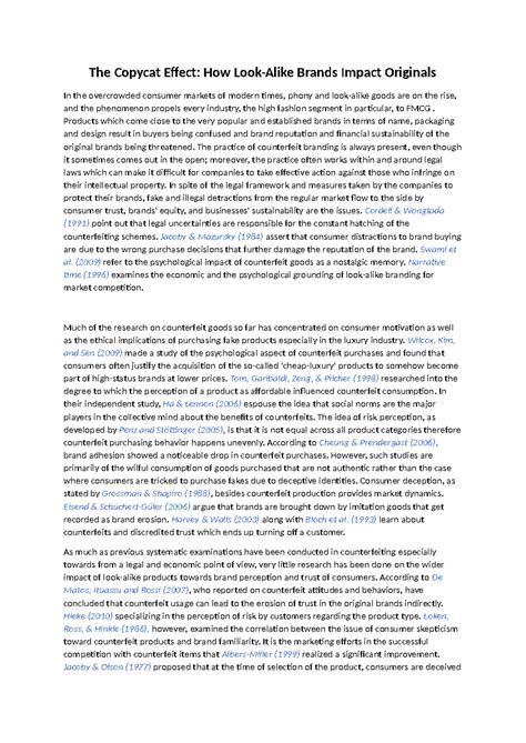 Revised Introduction - the copycat effect - The Copycat Effect: How ...