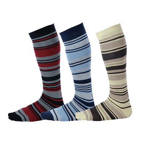Pierre Henry Over the Calf Socks for Men (3 pairs) | Cotton Over the ...