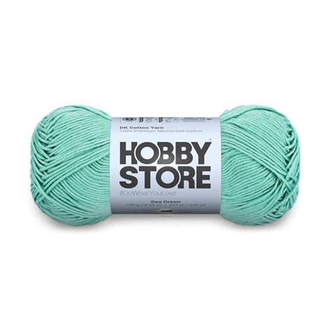 DK Mercerised Cotton Yarn by Hobby Store - Sea Green 360 – Magic Needles