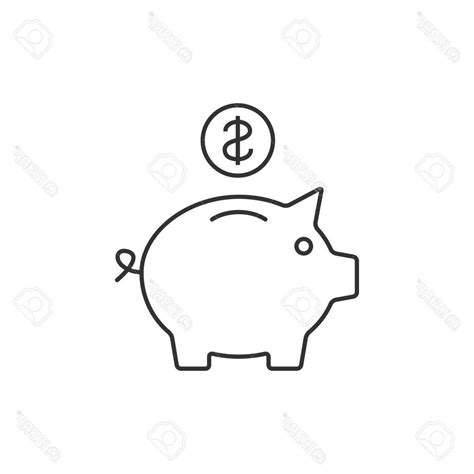 Piggy Bank Drawing at PaintingValley.com | Explore collection of Piggy ...