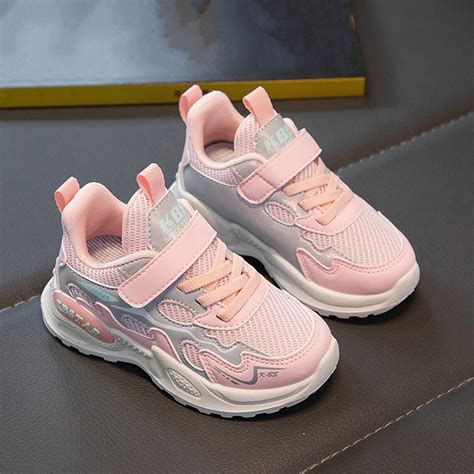 PEASKJP Girls Platform Sneakers Children Girls Princess Soft-Bottomed ...