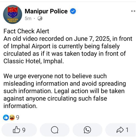 Manipur Police Issues Fact Check on Misleading Video ~ KHALVONTAWI ...