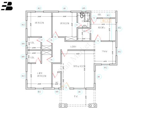 Modern 3 Bedroom Flat Design Plan In Nigeria