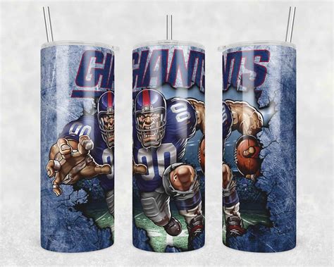 Mascot New York Giants Tumbler Wrap, 20oz Tumbler Wrap