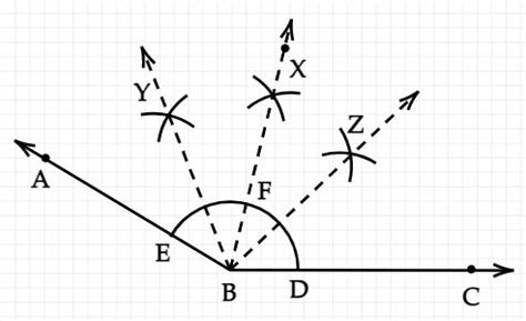 Draw an angle of measure 153^∘ and divide it into four equal parts.