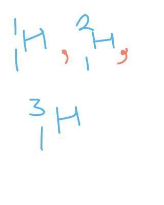 Hydrogen deuterium tritium - Brainly.in
