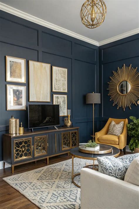 18+ Stunning Blue Accent Wall Ideas for Your Living Room