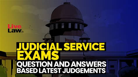 Judicial Service Exams: Question And Answers (MCQs) Based On Latest ...