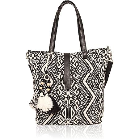 Buy ASTRID Blue Diamond Textured Cotton Tote Bag at Amazon.in