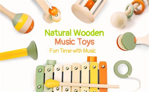 Image result for Wooden Musical Instruments Toy