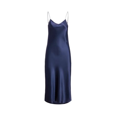 Double-Faced Satin Midi Slip Dress for Women | Ralph Lauren® IN