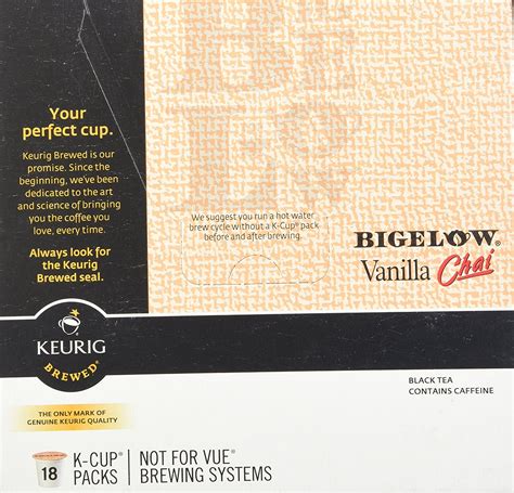 Bigelow Vanilla Chai Tea Keurig K-Cups, 18 Count N3 free image download