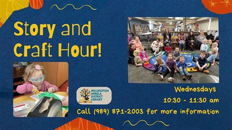 ? Story & Craft Hour at the Library! ?, 8530 Depot St, Millington, MI ...