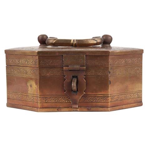 Brass Octagonal Jewelry Box