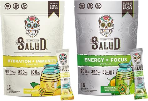 Amazon.com: Salud 2-Pack | 2-in-1 Hydration + Immunity (Lemonade ...